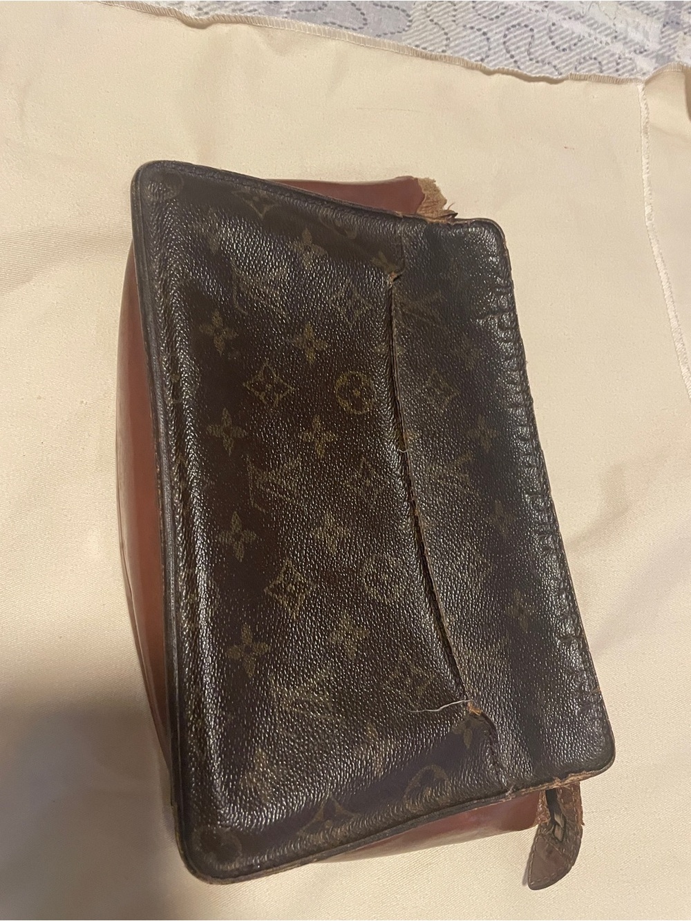 PROJECT. Louis Vuitton Monogram Canvas Men’s Toiletry Bag in Brown